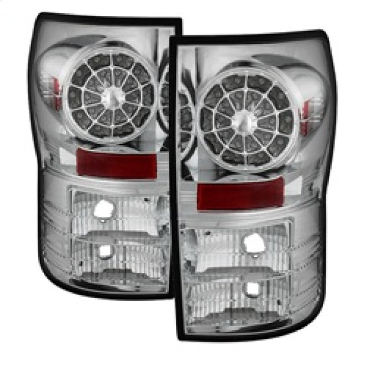 Spyder Toyota Tundra 07-13 LED Tail lights Chrome ALT-YD-TTU07-LED-C - Bull Strap