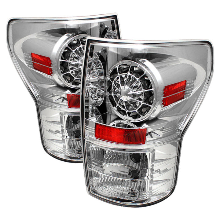 Spyder Toyota Tundra 07-13 LED Tail lights Chrome ALT-YD-TTU07-LED-C - Bull Strap