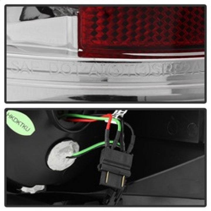 Spyder Toyota Tundra 07-13 LED Tail lights Chrome ALT-YD-TTU07-LED-C - Bull Strap