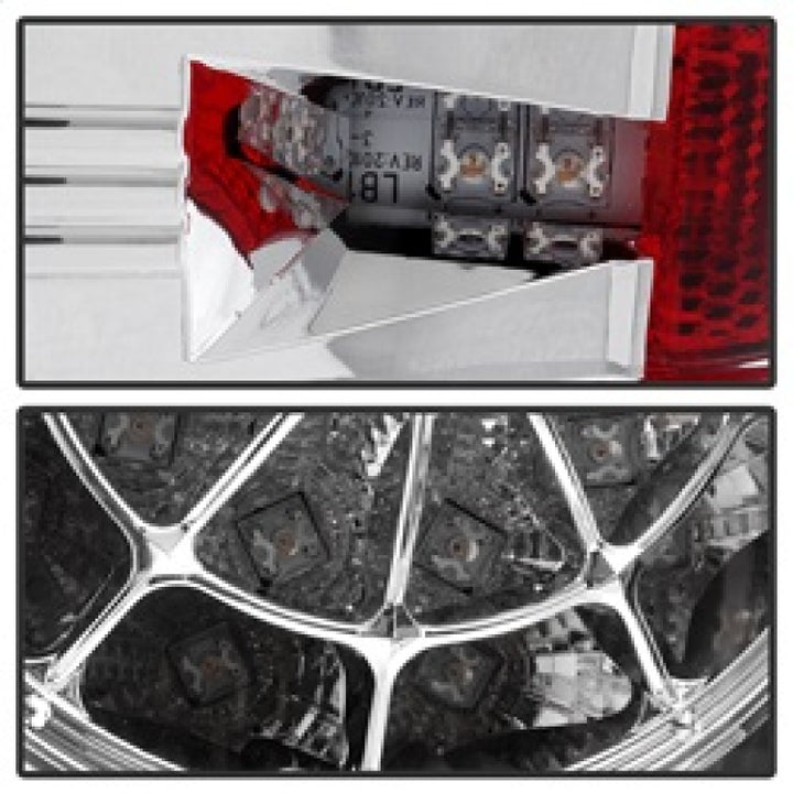 Spyder Toyota Tundra 07-13 LED Tail lights Chrome ALT-YD-TTU07-LED-C - Bull Strap
