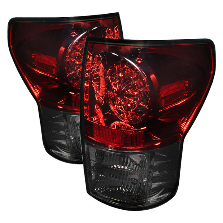 Spyder Toyota Tundra 07-13 LED Tail lights Red Smoke ALT-YD-TTU07-LED-RS - Bull Strap