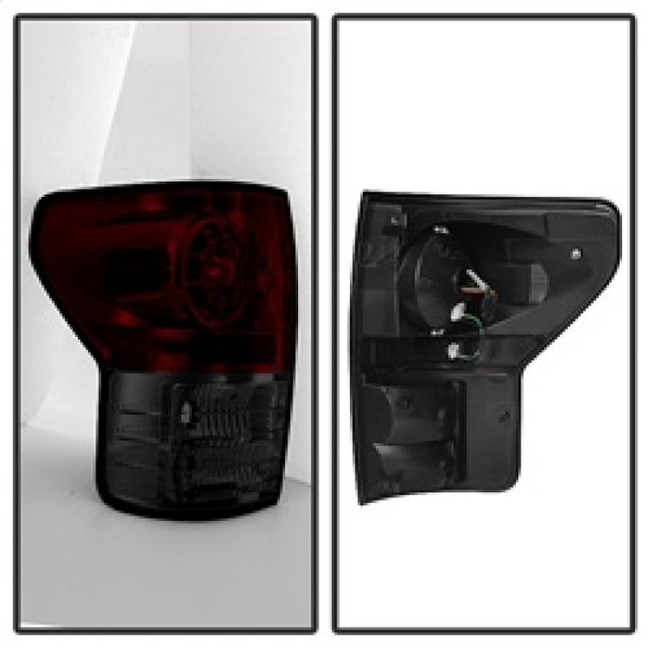 Spyder Toyota Tundra 07-13 LED Tail lights Red Smoke ALT-YD-TTU07-LED-RS - Bull Strap