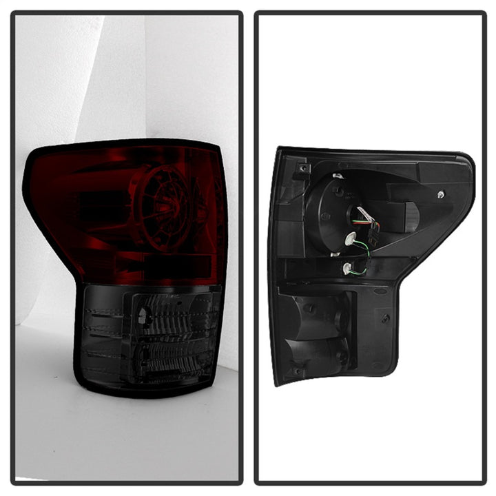 Spyder Toyota Tundra 07-13 LED Tail lights Red Smoke ALT-YD-TTU07-LED-RS - Bull Strap