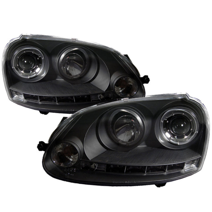 Spyder Volkswagen GTI 06-09/Jetta 06-09 Halogen Model Only - LED Halo DRL Black PRO-YD-VG06-HL-BK - Bull Strap