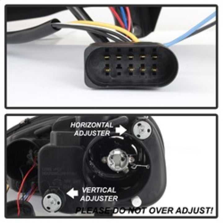 Spyder Volkswagen GTI 06-09/Jetta 06-09 Halogen Model Only - LED Halo DRL Black PRO-YD-VG06-HL-BK - Bull Strap