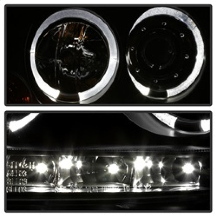 Spyder Volkswagen GTI 06-09/Jetta 06-09 Halogen Model Only - LED Halo DRL Black PRO-YD-VG06-HL-BK - Bull Strap