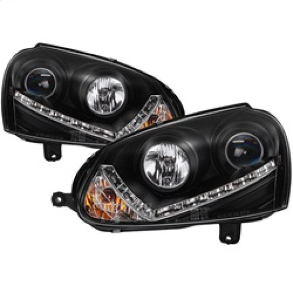 Spyder Volkswagen GTI 06-09/Jetta 06-09 Xenon/HID Model Only - DRL Black PRO-YD-VG06-HID-DRL-BK - Bull Strap