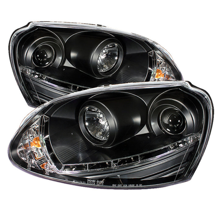 Spyder Volkswagen GTI 06-09/Jetta 06-09 Xenon/HID Model Only - DRL Black PRO-YD-VG06-HID-DRL-BK - Bull Strap