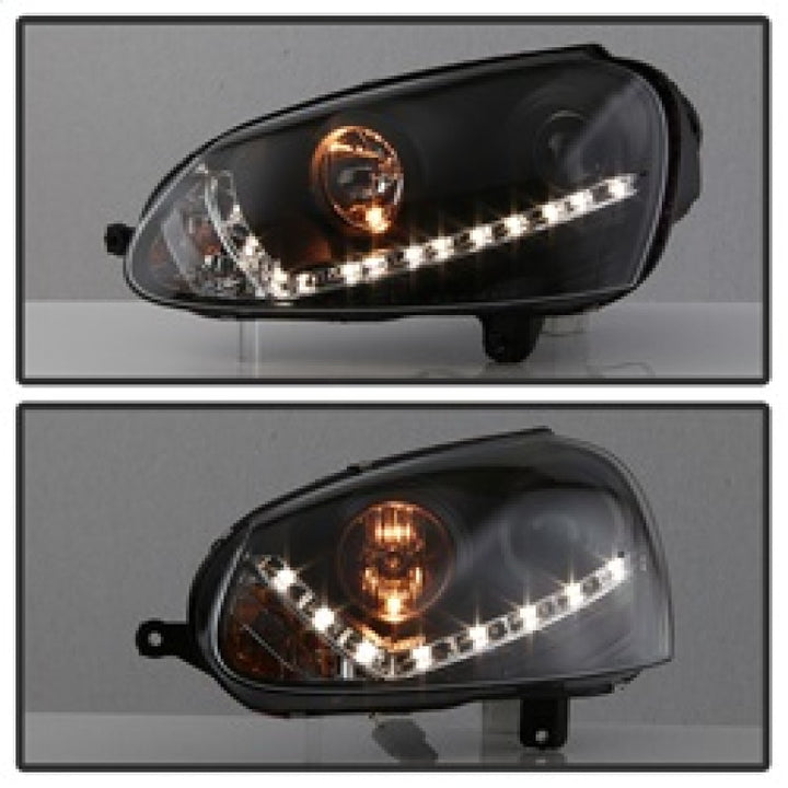 Spyder Volkswagen GTI 06-09/Jetta 06-09 Xenon/HID Model Only - DRL Black PRO-YD-VG06-HID-DRL-BK - Bull Strap