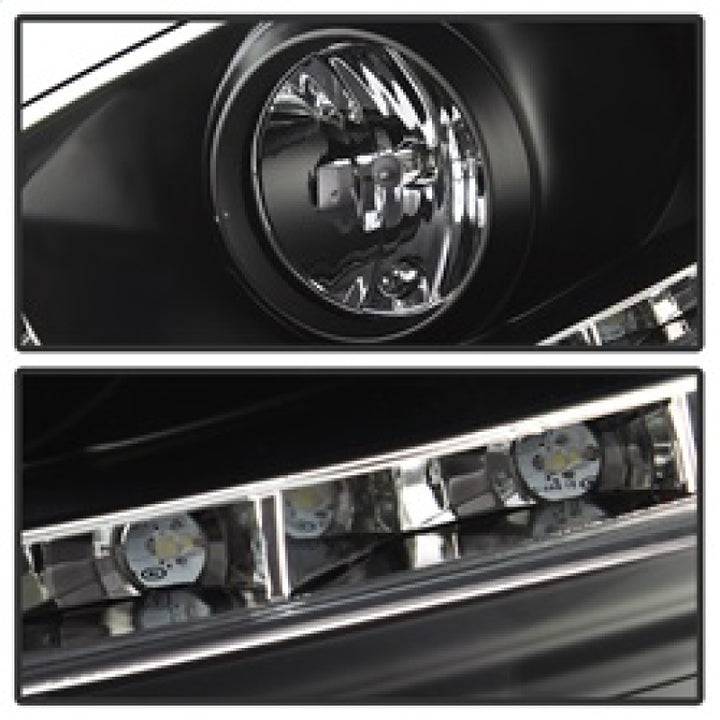 Spyder Volkswagen GTI 06-09/Jetta 06-09 Xenon/HID Model Only - DRL Black PRO-YD-VG06-HID-DRL-BK - Bull Strap