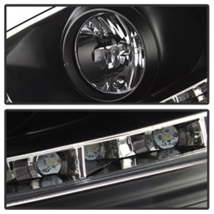 Spyder Volkswagen GTI 06-09/Jetta 06-09 Xenon/HID Model Only - DRL Black PRO-YD-VG06-HID-DRL-BK - Bull Strap