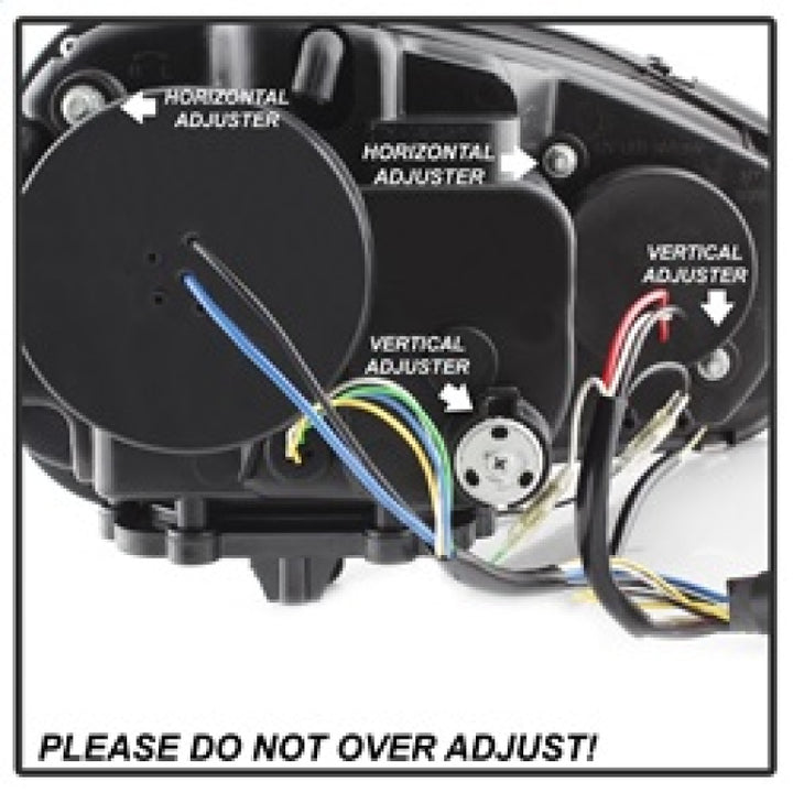 Spyder Volkswagen GTI 06-09/Jetta 06-09 Xenon/HID Model Only - DRL Black PRO-YD-VG06-HID-DRL-BK - Bull Strap