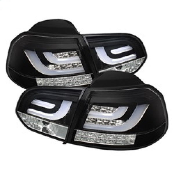 Spyder Volkswagen Golf/GTI 10-13 G2 Type With Light Bar LED Tail Lights Black ALT-YD-VG10-LED-G2-BK - Bull Strap