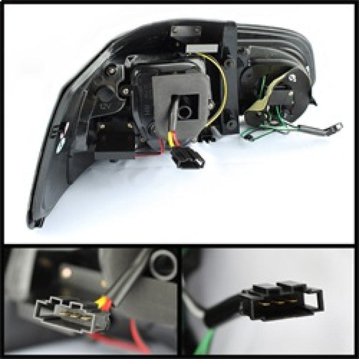 Spyder Volkswagen Golf/GTI 10-13 G2 Type With Light Bar LED Tail Lights Black ALT-YD-VG10-LED-G2-BK - Bull Strap