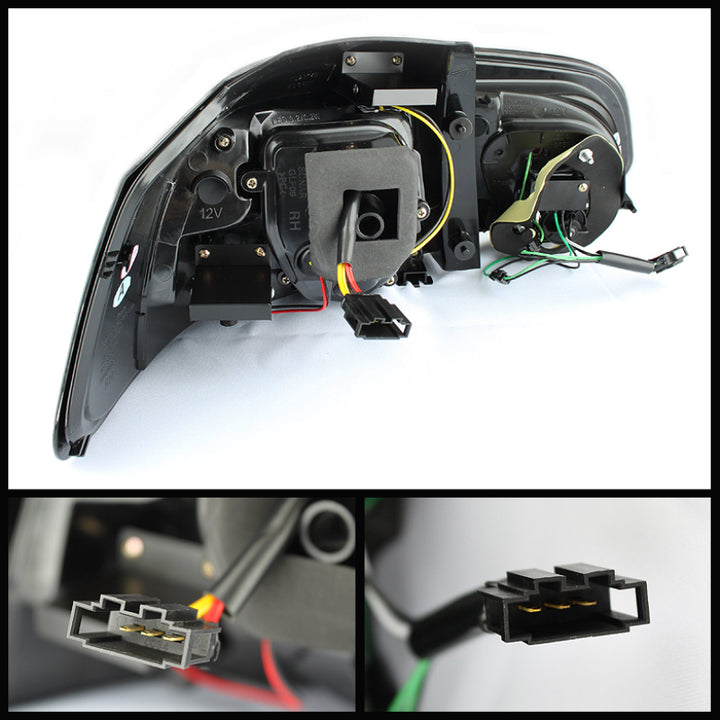 Spyder Volkswagen Golf/GTI 10-13 G2 Type With Light Bar LED Tail Lights Black ALT-YD-VG10-LED-G2-BK - Bull Strap
