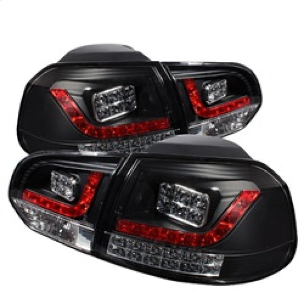 Spyder Volkswagen Golf/GTI 10-13 LED Tail Lights Black ALT-YD-VG10-LED-BK - Bull Strap