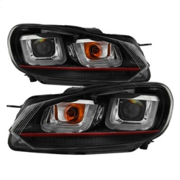 Spyder Volkswagen Golf / GTI 10-13 Version 3 Projector Headlights - Black PRO-YD-VG10V3R-DRL-BK - Bull Strap