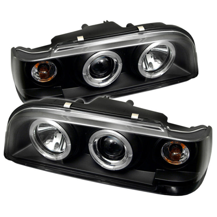 Spyder Volvo 850 93-97 Projector Headlights LED Halo Black High H1 Low H1 PRO-YD-VO85092-HL-BK - Bull Strap
