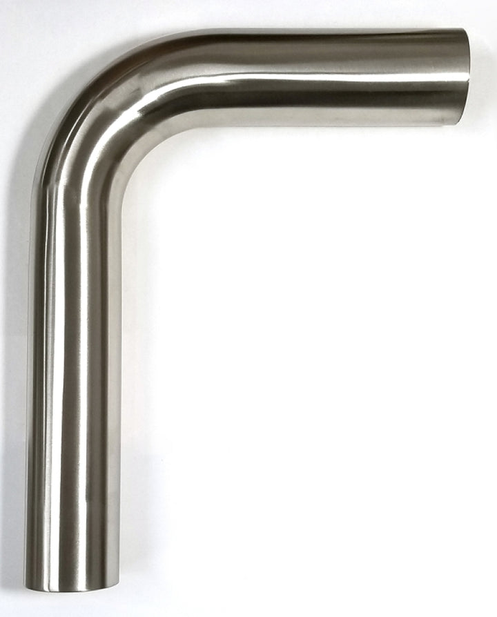 Stainless Bros 2.50in Diameter 1.5D / 3.75in CLR 90 Degree Bend 5in leg/8in leg Mandrel Bend - Bull Strap