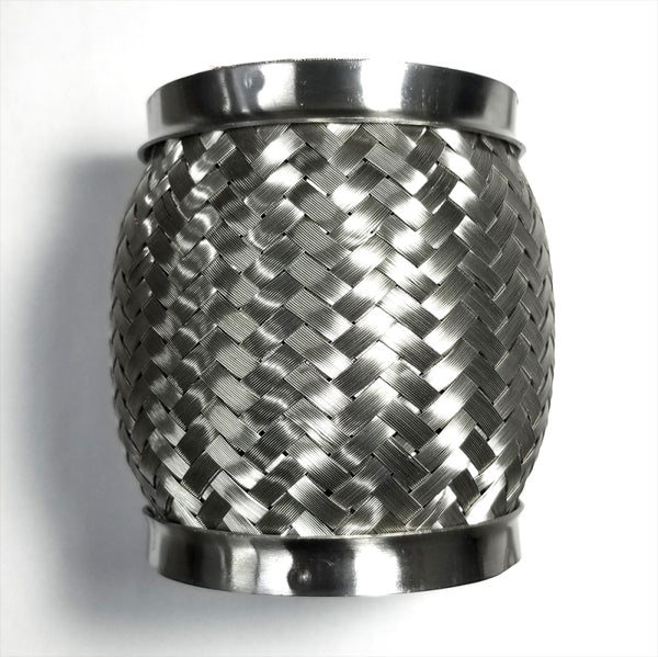 Stainless Bros 3.0in x 6in OAL 304SS Flex Joint w/ Interlock Liner - Bull Strap