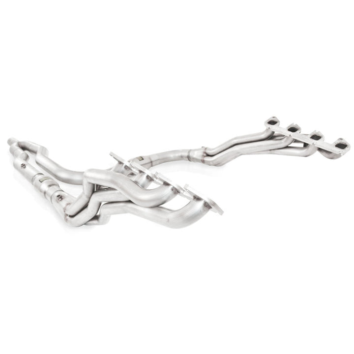 Stainless Power 2011-14 F-150 Raptor 6.2L Headers 1-7/8in Primaries 3in High-Flow Cats Y-Pipe - Bull Strap