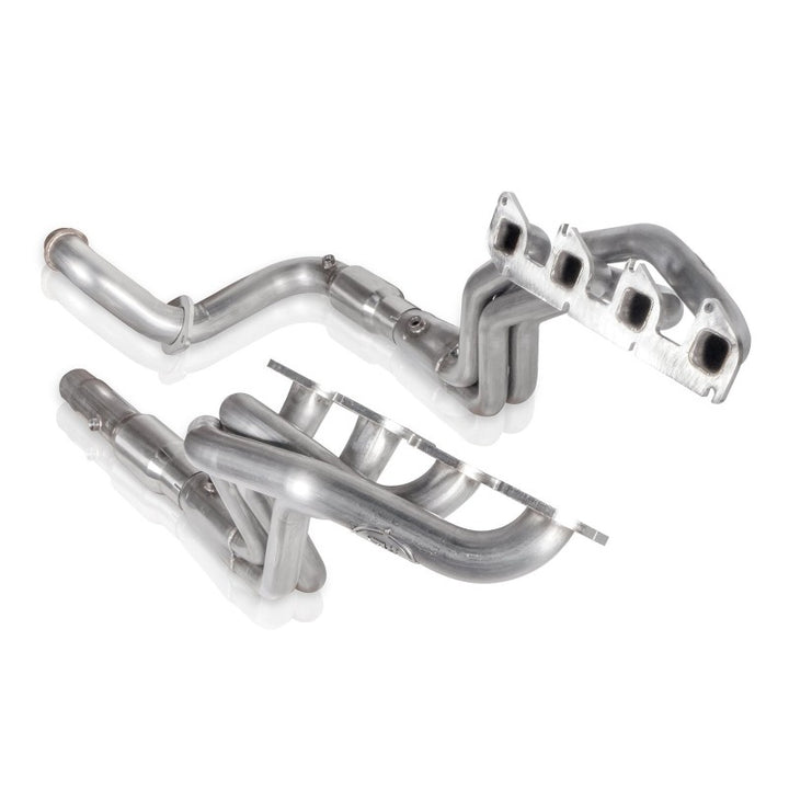 Stainless Works 11-18 Ford F-250/F-350 6.2L Headers 1-7/8in Primaries 3in Collectors High Flow Cats - Bull Strap