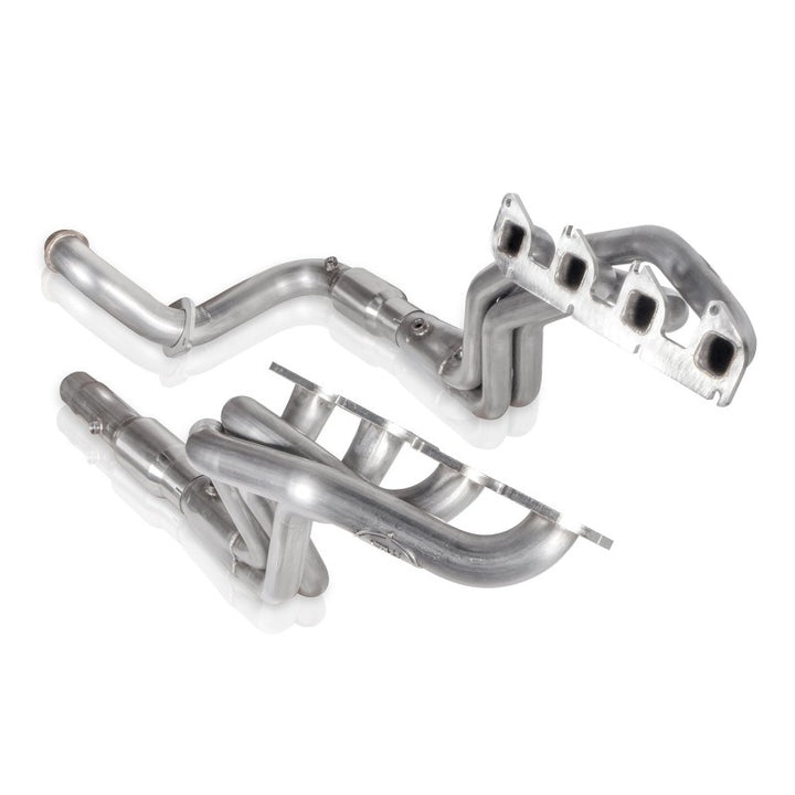 Stainless Works 11-18 Ford F-250/F-350 6.2L Headers 1-7/8in Primaries 3in Collectors High Flow Cats - Bull Strap