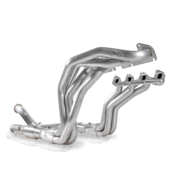 Stainless Works 11-18 Ford F-250/F-350 6.2L Headers 1-7/8in Primaries 3in Collectors High Flow Cats - Bull Strap