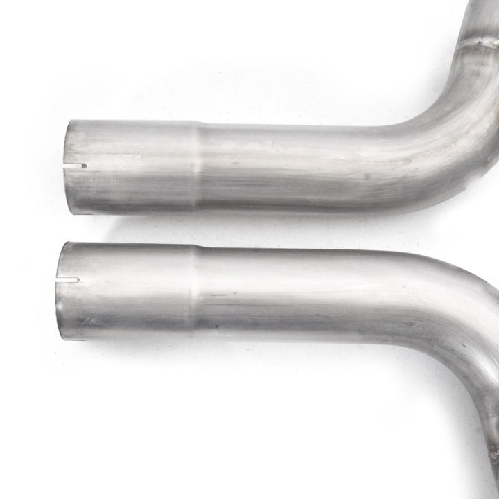 Stainless Works 15-18 Ford Mustang GT Aftermarket Connect 2in Catted Headers - Bull Strap