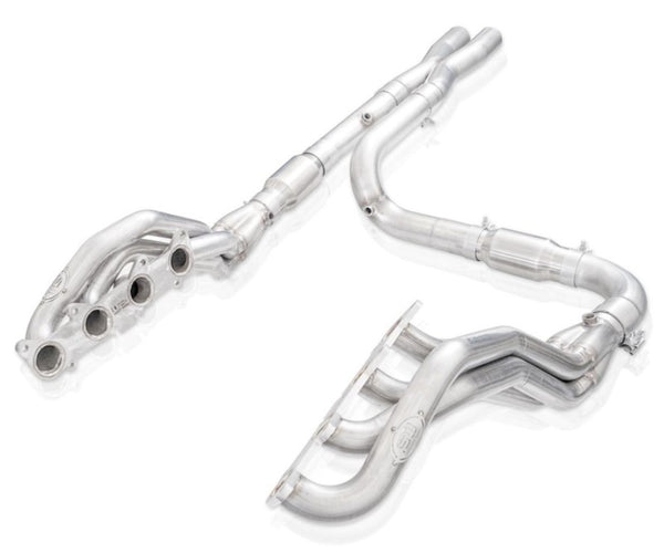 Stainless Works 15-19 Ford F-150 5.0L Catted Perf Connect Headers 1-7/8in Primaries 3in Collectors - Bull Strap