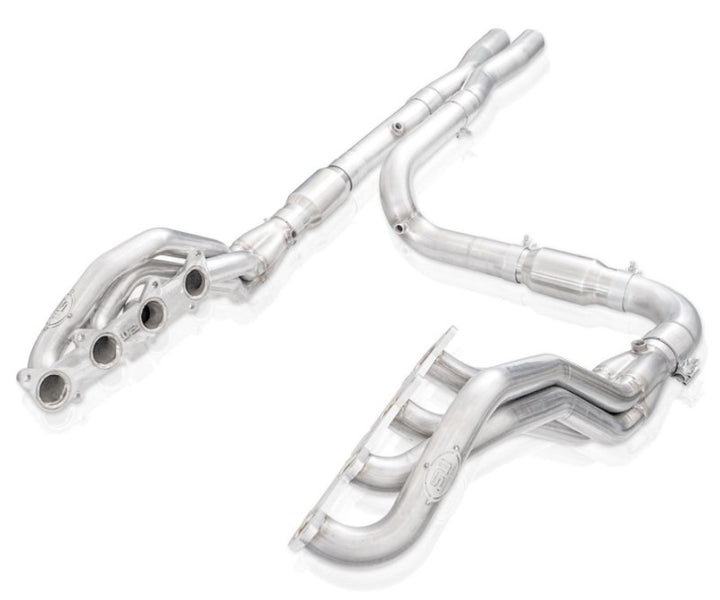 Stainless Works 15-19 Ford F-150 5.0L Catted Perf Connect Headers 1-7/8in Primaries 3in Collectors - Bull Strap