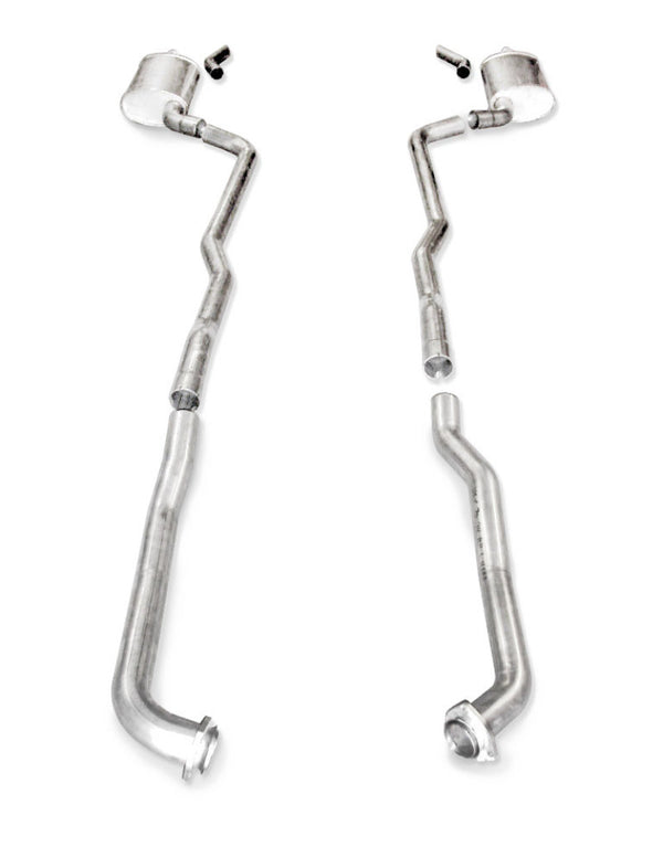 Stainless Works 1973-82 Corvette Exhaust SB 2-1/2in Factory Connect - Bull Strap
