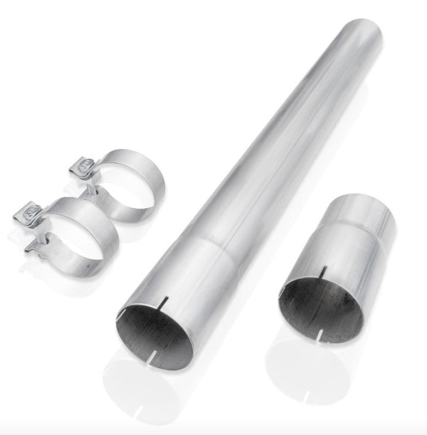 Stainless Works 20-21 Ford F-250/F-350 7.3L 304L SS Resonator Delete - Bull Strap