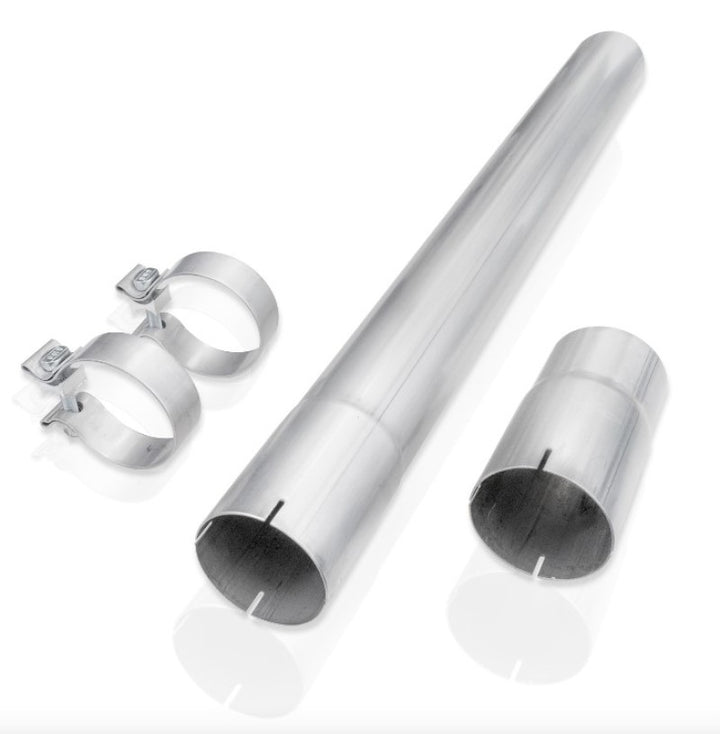 Stainless Works 20-21 Ford F-250/F-350 7.3L 304L SS Resonator Delete - Bull Strap