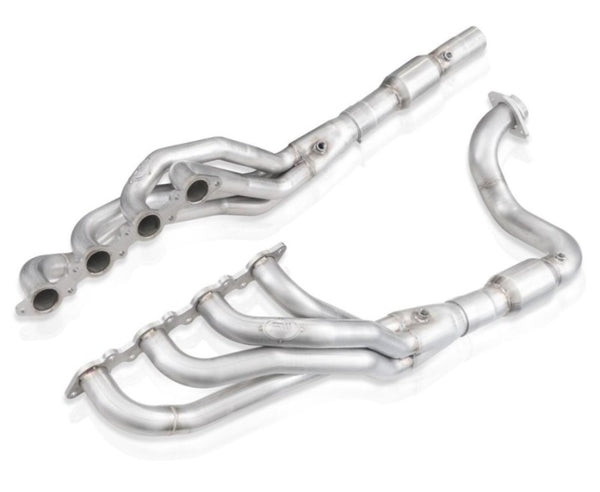 Stainless Works 20-21 Ford F-250/F-350 7.3L Headers 1-7/8in Primaries 3in Collectors High Flow Cats - Bull Strap