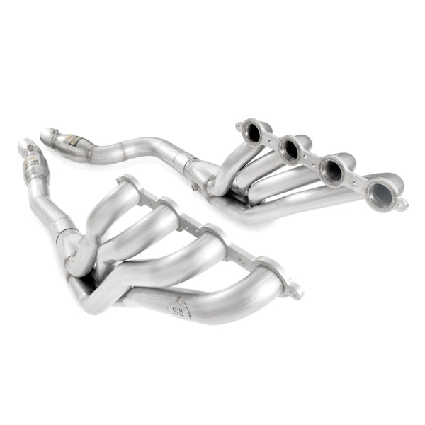 Stainless Works 2009-15 Cadillac CTS-V Headers 2in Primaries High-Flow Cats 3in Leads X-Pipe - Bull Strap