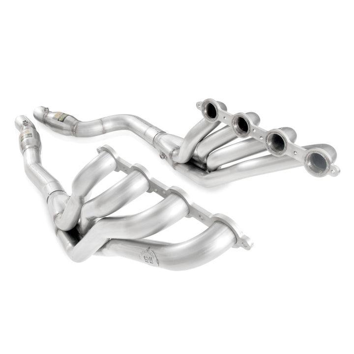 Stainless Works 2009-15 Cadillac CTS-V Headers 2in Primaries High-Flow Cats 3in Leads X-Pipe - Bull Strap