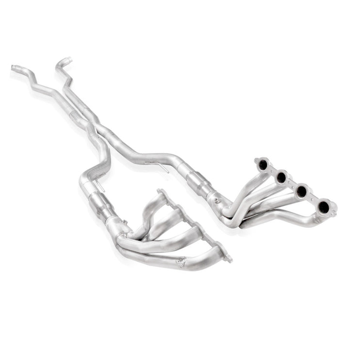 Stainless Works 2014-16 Chevy SS 6.2L Headers 1-7/8in Primaries 3in X-Pipe High-Flow Cats Factory - Bull Strap