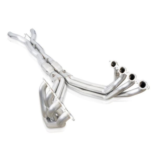 Stainless Works 2014-18 Corvette 6.2L Headers 2in Primaries w/ High-Flow Cats X-Pipe - Bull Strap