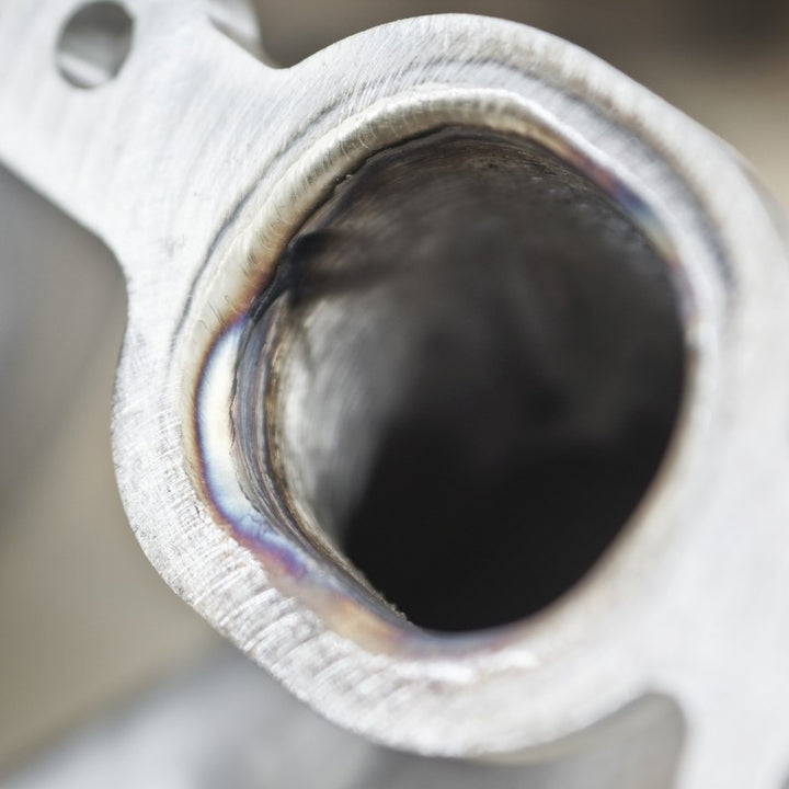 Stainless Works 2014-18 Corvette 6.2L Headers 2in Primaries w/ High-Flow Cats X-Pipe - Bull Strap