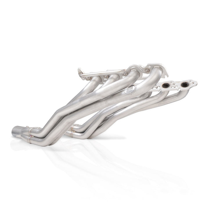 Stainless Works 2014+ Toyota Tundra 5.7L Headers 1-7/8in Primaries w/High-Flow Cats - Bull Strap