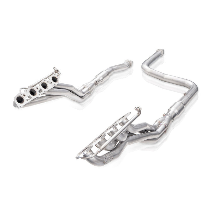 Stainless Works 2014+ Toyota Tundra 5.7L Headers 1-7/8in Primaries w/High-Flow Cats - Bull Strap