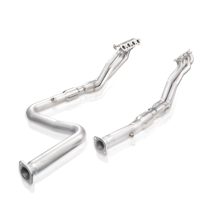 Stainless Works 2014+ Toyota Tundra 5.7L Headers 1-7/8in Primaries w/High-Flow Cats - Bull Strap