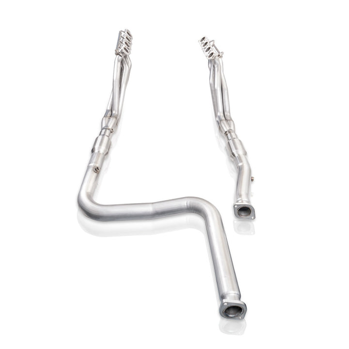Stainless Works 2014+ Toyota Tundra 5.7L Headers 1-7/8in Primaries w/High-Flow Cats - Bull Strap