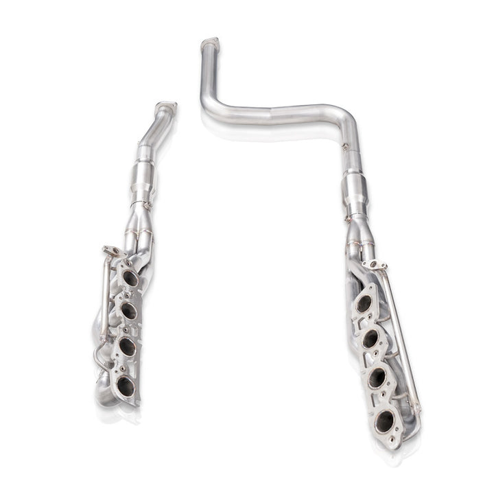Stainless Works 2014+ Toyota Tundra 5.7L Headers 1-7/8in Primaries w/High-Flow Cats - Bull Strap