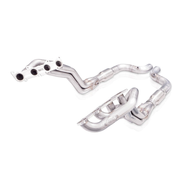 Stainless Works 2015+ Ford Shelby GT350 Headers Perf Connect w/Cats 1-7/8in Primaries 3in Collectors - Bull Strap