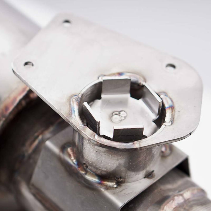 Stainless Works 2016+ Chevy Camaro SS 3in Redline Factory Connect Axle Back w/Valve & 4in Quad Tips - Bull Strap