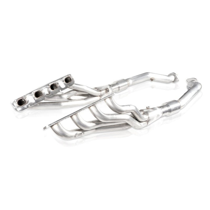 Stainless Works 2018 Jeep TrackHawk 6.2L Headers 1-7/8in Primaries High-Flow Cats 3in Leads - Bull Strap