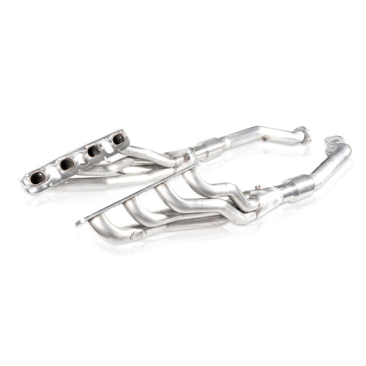 Stainless Works 2018 Jeep TrackHawk 6.2L Headers 1-7/8in Primaries High-Flow Cats 3in Leads - Bull Strap