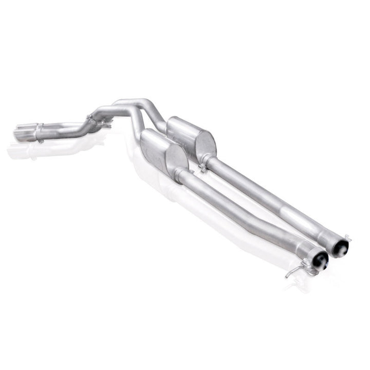 Stainless Works Chevy Silverado/GMC Sierra 2007-16 5.3L/6.2L Exhaust Passenger Rear Tire Exit - Bull Strap